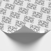 白黒 ラッピングペーパー (角)