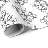 白黒 ラッピングペーパー (ロールコーナー)