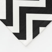 白黒（中）横山形 フリースブランケット (角)