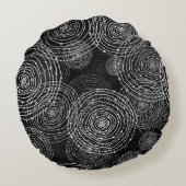 白黒:丸い形状シームレス。 ラウンドクッション (裏面)