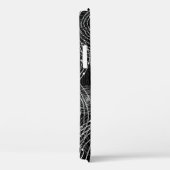 白黒:丸い形状シームレス。 Case-Mate iPhoneケース (裏面 / 右)
