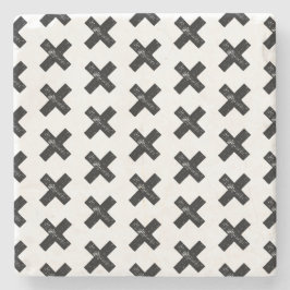 白黒"乗算"算数シンボルLino Cut ストーンコースター