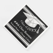 白黒（任意の色）クラス懇親会ナプキンス (コーナー)