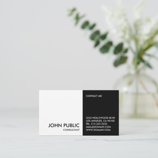 白黒 名刺 (スタンド正面)