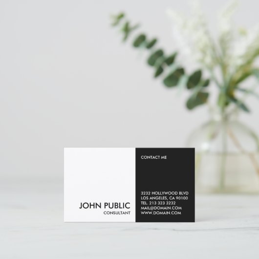 白黒 名刺 (スタンド正面)