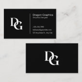 白黒 名刺 (正面/裏面)