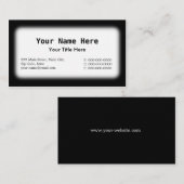 白黒 名刺 (正面/裏面)