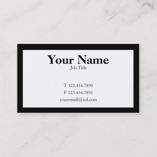 白黒 名刺 (正面)