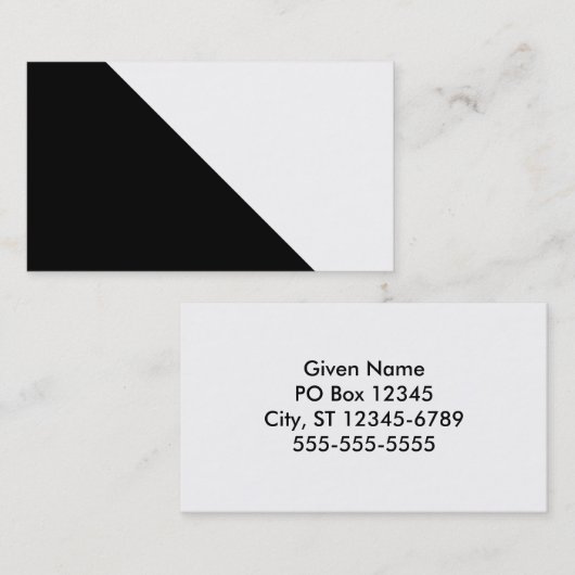 白黒 名刺 (正面/裏面)