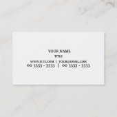 白黒 名刺 (裏面)