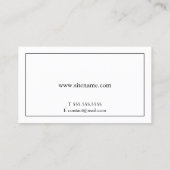 白黒 名刺 (裏面)