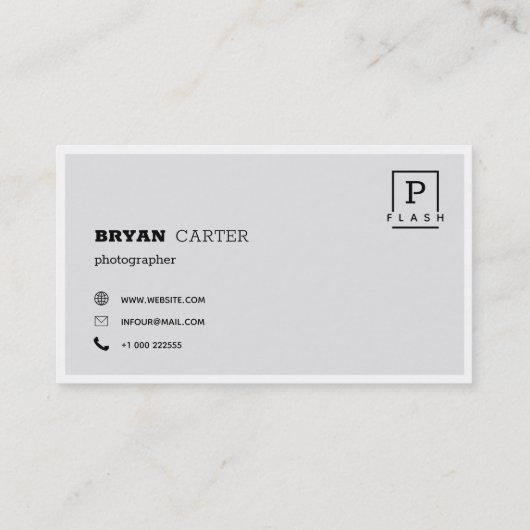 白黒 名刺 (裏面)