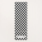 白黒（名前あり） ヨガマット (裏面)