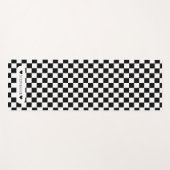 白黒（名前あり） ヨガマット (正面(横))