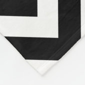 白黒 – 大サイズ横山形 フリースブランケット (角)