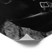 白黒) – 大 ポスター (角)