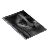 白黒 – 子猫02 ノートブック (右側)