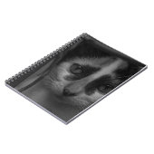 白黒 – 子猫02 ノートブック (左側)