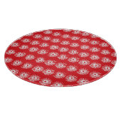 白黒、抽象芸術フローラテクスチャ。 カッティングボード (角)