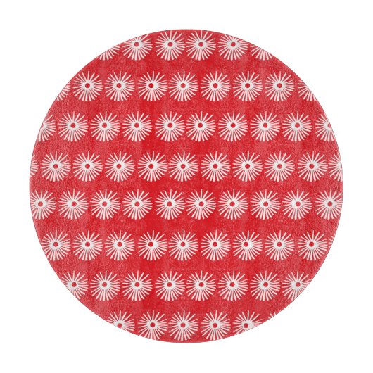 白黒、抽象芸術フローラテクスチャ。 カッティングボード (正面)