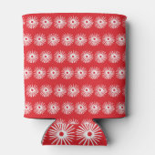 白黒、抽象芸術フローラテクスチャ。 缶クーラー (裏面)