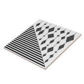 白黒，抽象芸術，幾何学的，シンプル，スキャン タイル (側面)