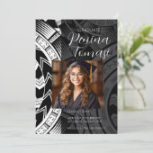 白黒 招待状 (スタンド正面)