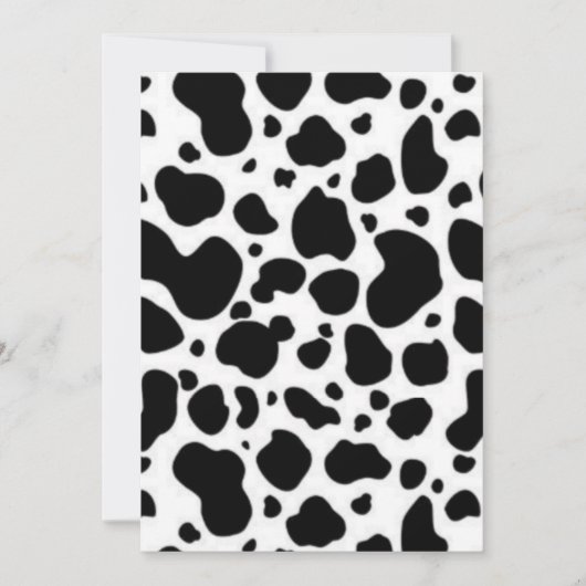 白黒 招待状 (正面)