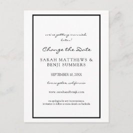 白黒:日付はがきを変更する ポストカード