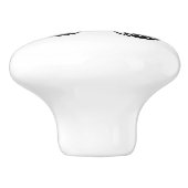 白黒(昆虫)オオカバマダラ、モナーク蝶 セラミックノブ (側面)