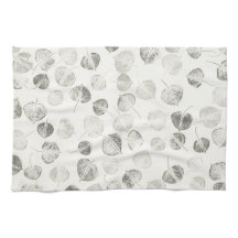 白黒《植物》アスペン葉パターン© Sandy Long