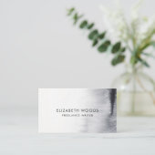 白黒 – 水カラー抽象芸術プロフェッショナルB 名刺 (スタンド正面)