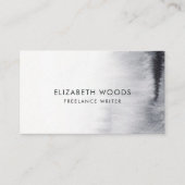 白黒 – 水カラー抽象芸術プロフェッショナルB 名刺 (正面)