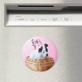 白黒（犬）スタッフォード子犬、磁石 マグネット (インサイチュ (食洗機))