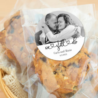 「白黒」私たちはまだ誓う 更新/記念日 ラウンドシール