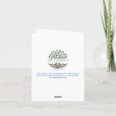 白黒，笑顔の男のカード，空白のインテリア カード (裏面)