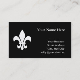 白黒（紋章の）フラ・ダ・リ 名刺