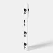 白黒（紋章の）フラ・ダ・リ Case-Mate iPhoneケース (裏面 / 右)