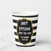 白黒 紙コップ (正面)