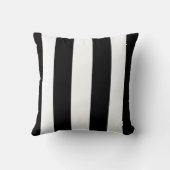 白黒(縦ストライプの) クッション (裏面)