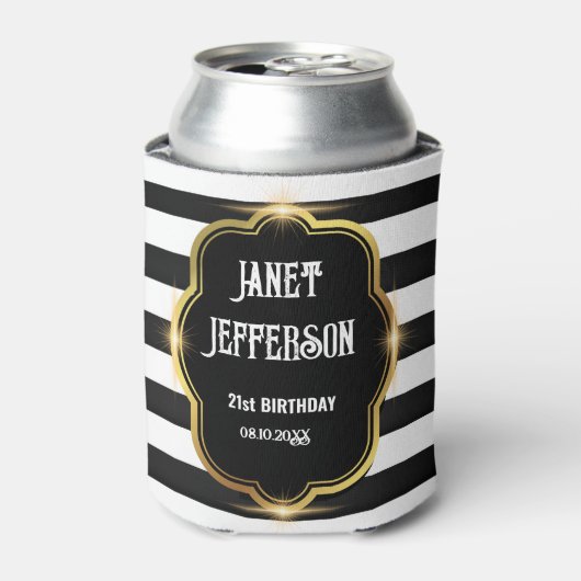 白黒 缶クーラー (缶正面)