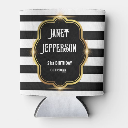 白黒 缶クーラー (正面)