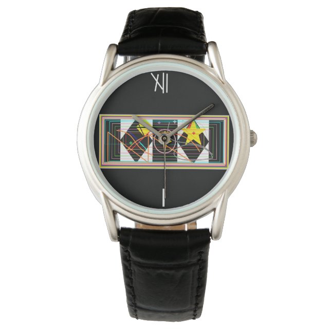 白黒 腕時計 (正面)