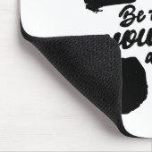 白黒「自分の足の場所」プリント マウスパッド (コーナー)