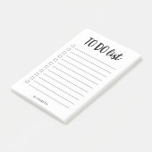 白黒|行パーソナライズされた先リスト ポストイット (アングル)