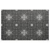 白黒，透かし，幾何学模様，レース模様 ファブリック (ファットクウォーター)