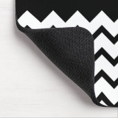 白黒。 部分のジグザグ形は、明白な黒を部品 マウスパッド (コーナー)