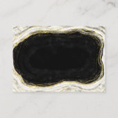 白黒&金ゴールドゲート結婚ゲートのスケジュール エンクロージャーカード (裏面)