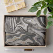 白黒&金ゴールドシックスワール結婚ズ 薄葉紙 (ギフト)