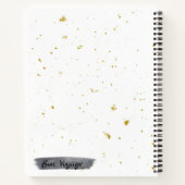 白黒&金ゴールド旅行ジャーナルプランナー日記RV ノートブック (裏面)